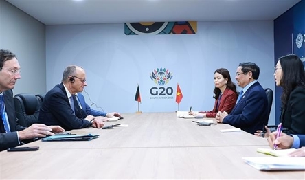 Vietnamese PM meets with German, Egyptian, Norwegian counterparts in Johannesburg